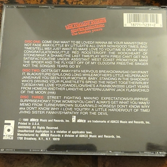 the rolling stones singles collection london years, 3 CD Set, Released 1989 - Picture 7 of 7